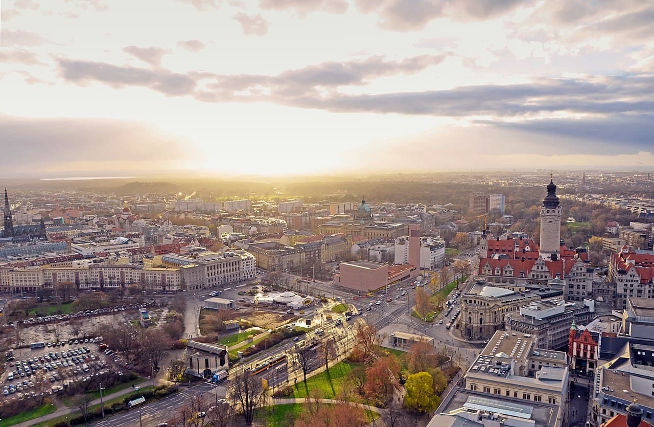 Leipzig city view