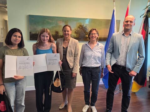 DSD I students at the award ceremony
